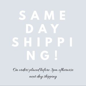 Same or next day shipping 🌸